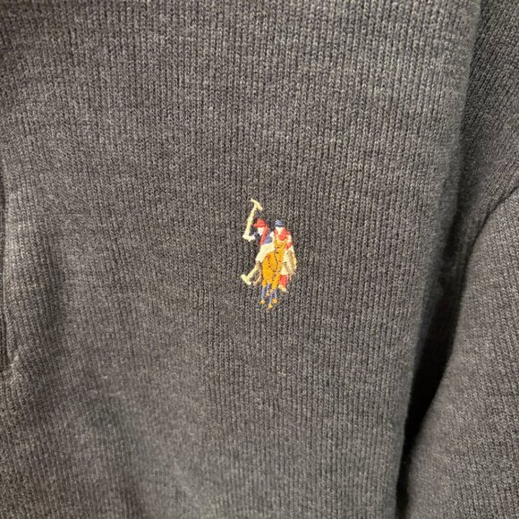 U.S. POLO ASSN. Men's Sweatshirt Dark Gray Size M - NWOT - Picture 4 of 9